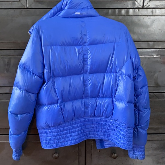 Ralph Lauren RLX Down Puffer Coat in Electric Blue, Size Medium - Picture 4 of 16